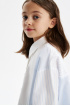 Блузка в полоску oversize из 100% хлопка (SSFSG-529-23037-314) Silver spoon