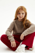 Брюки-палаццо из трикотажа milano jersey (SSLWG-228-26816-414) Silver spoon