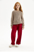 Брюки-палаццо из трикотажа milano jersey (SSLWG-228-26816-414) Silver spoon