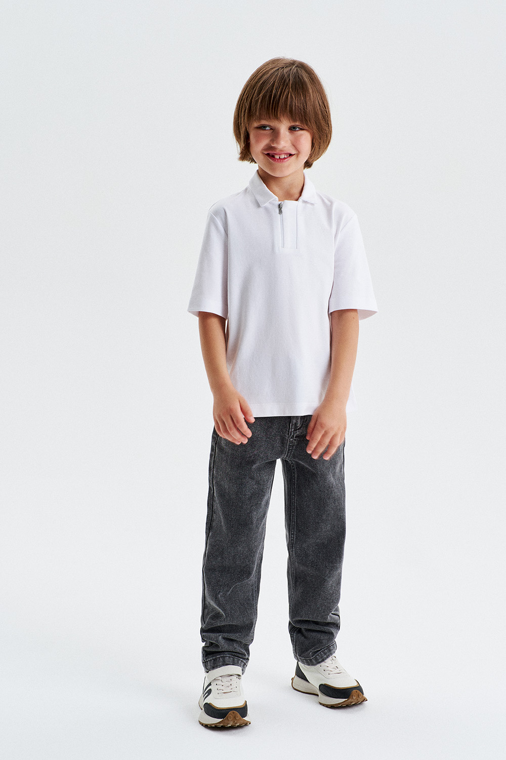 Футболка-поло из хлопка Supima cotton (SSLSB-428-14201-200) Silver spoon