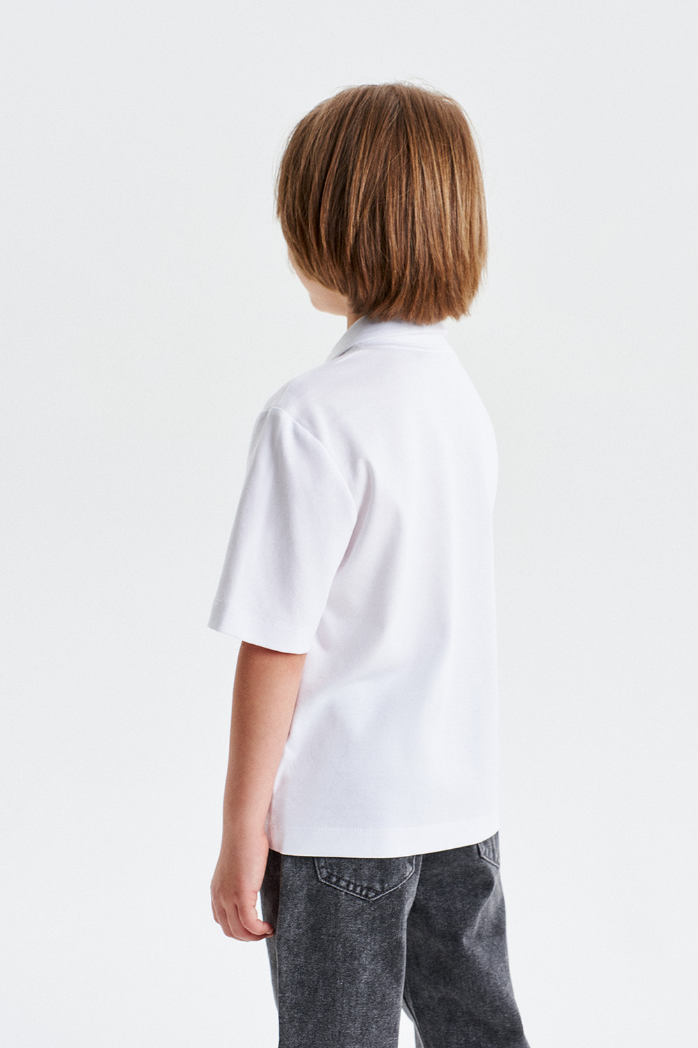 Футболка-поло из хлопка Supima cotton (SSLSB-428-14201-200) Silver spoon