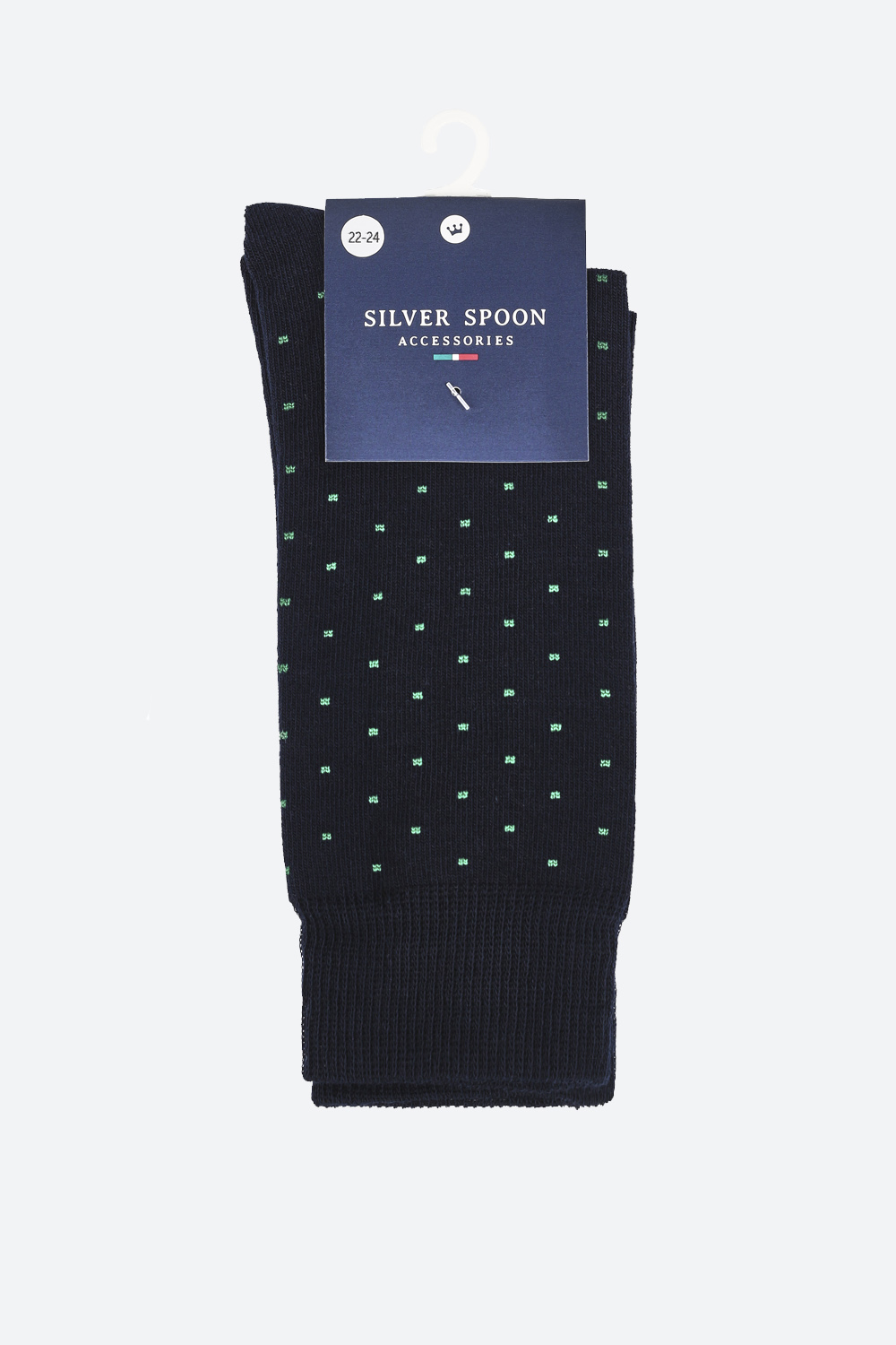 Хлопковые носки с широкой резинкой (SAFSB-019-19202-376) Silver spoon