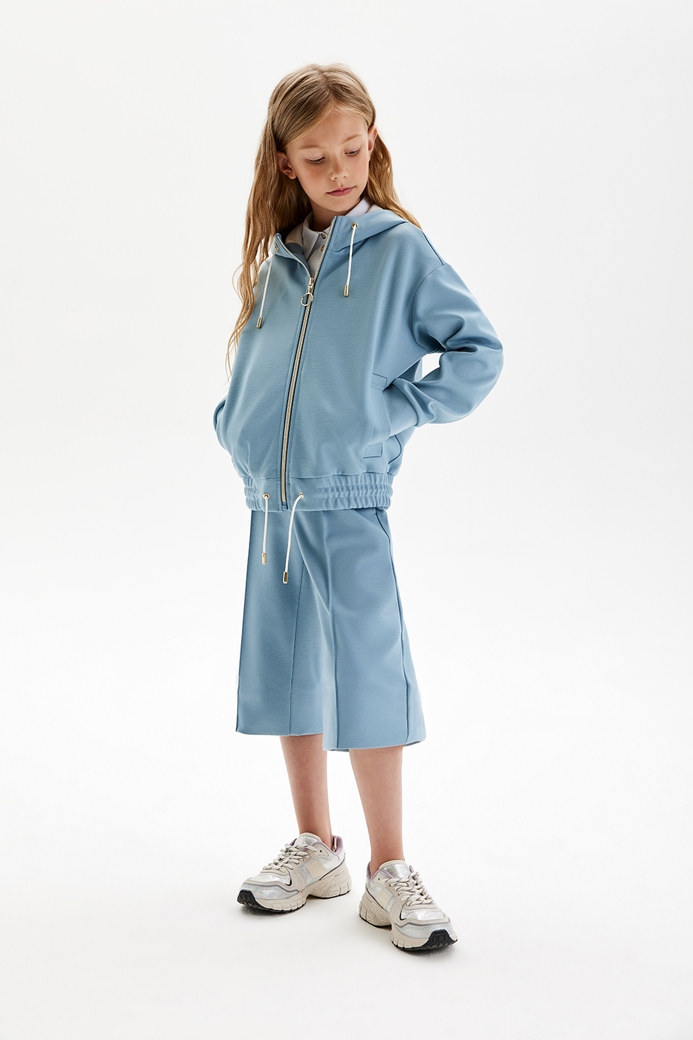 Кюлоты из трикотажа milano jersey (SSLSG-228-26805-393) Silver spoon