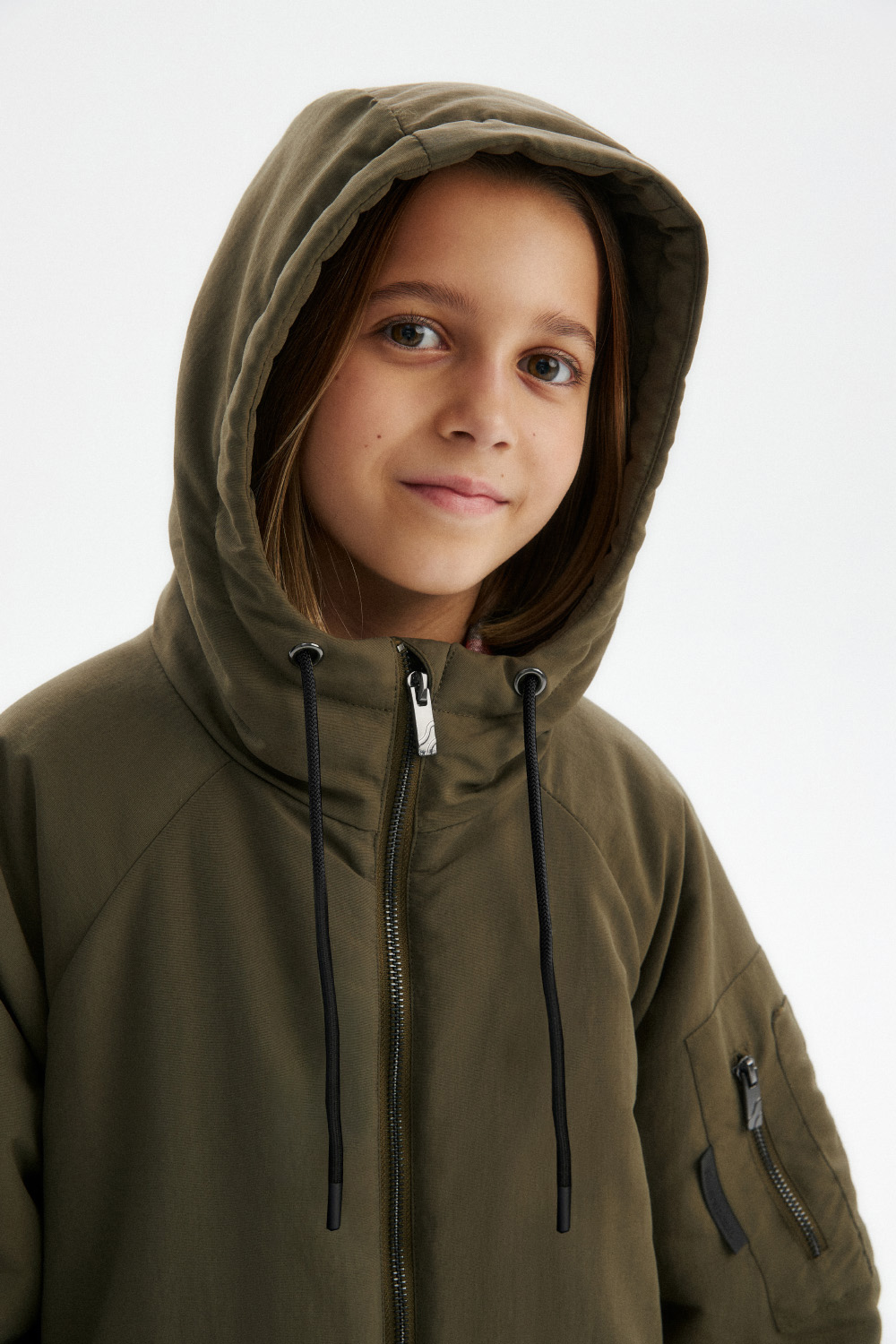 Пальто демисезонное с капюшоном (SULWU-546-31602-603) Silver spoon