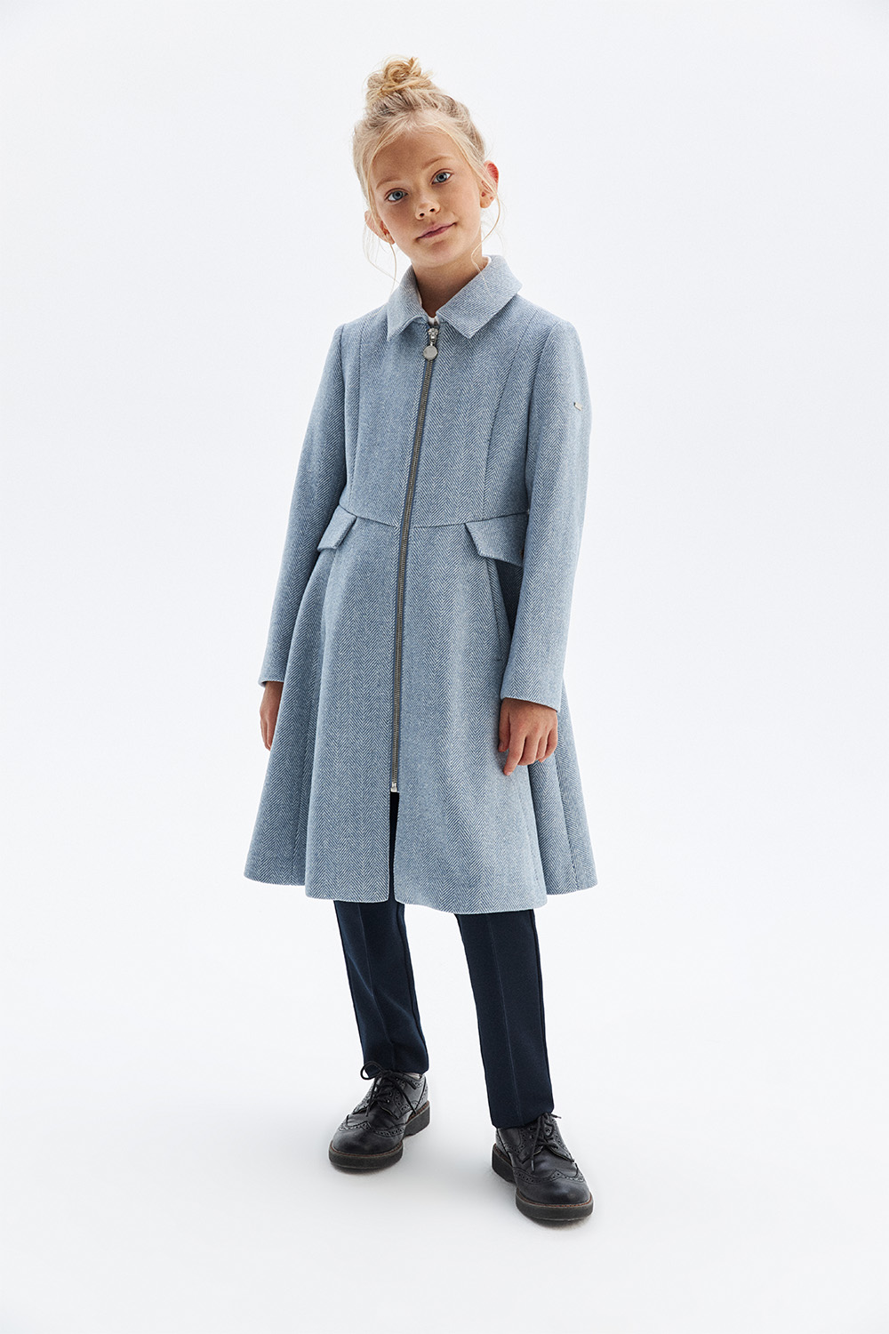 Пальто с добавлением шерсти (SUFSG-126-20200-303) Silver spoon