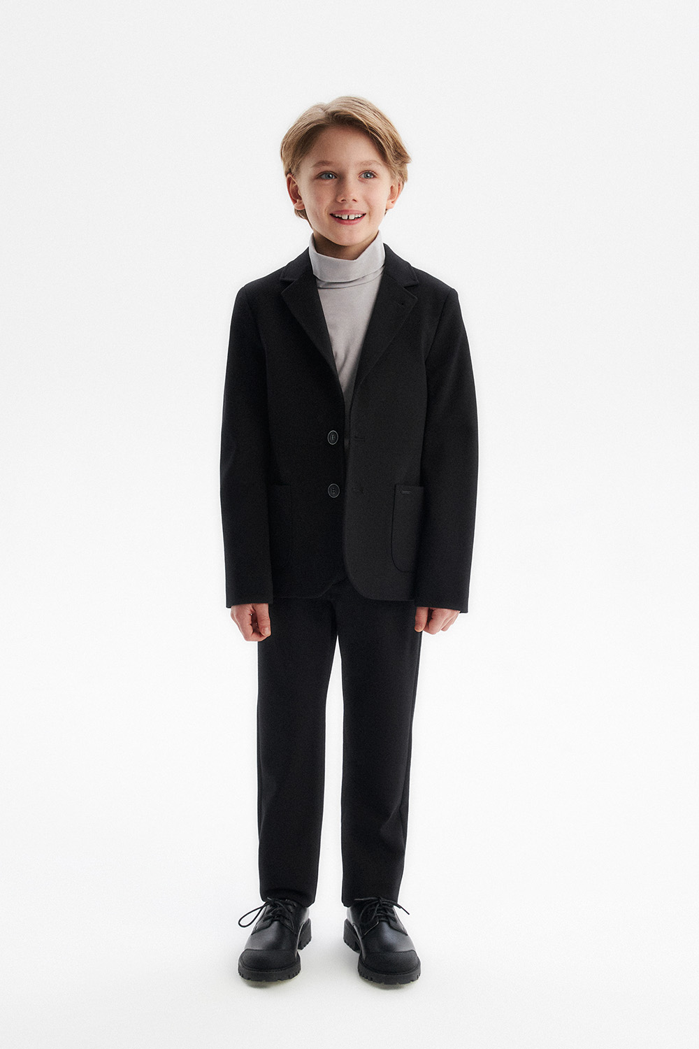Пиджак comfort из трикотажа Milano jersey (SSFSB-548-13531-112) Silver spoon