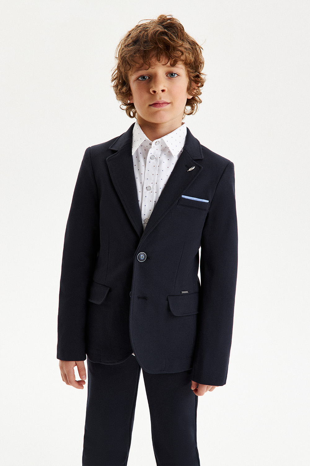 Пиджак Slim из трикотажа "Milano jersey" (SSFSB-428-13533-323) Silver spoon