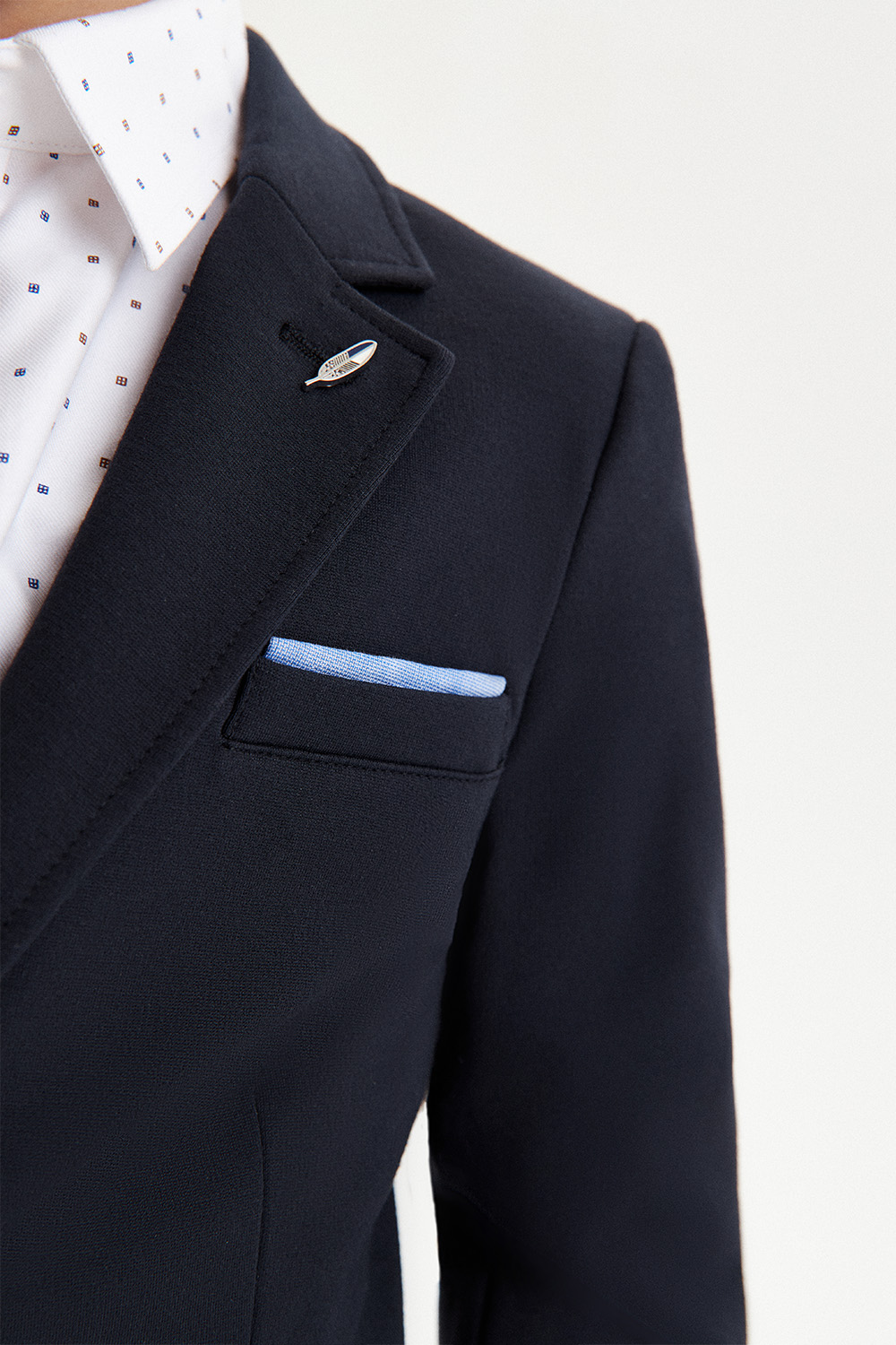Пиджак Slim из трикотажа "Milano jersey" (SSFSB-428-13533-323) Silver spoon