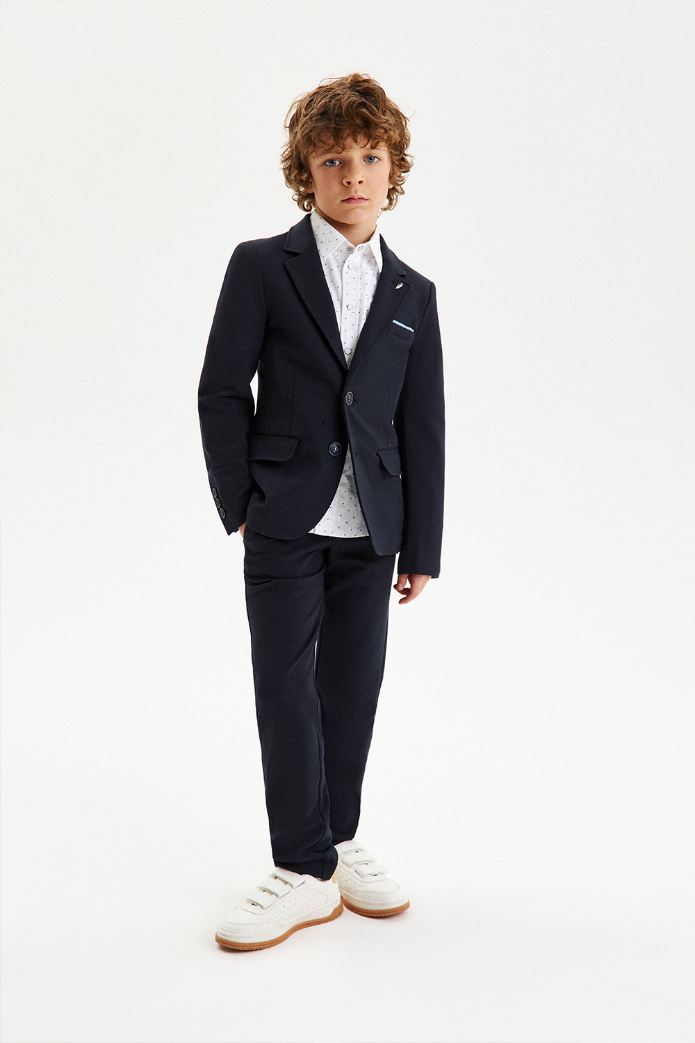 Пиджак Slim из трикотажа "Milano jersey" (SSFSB-428-13533-323) Silver spoon