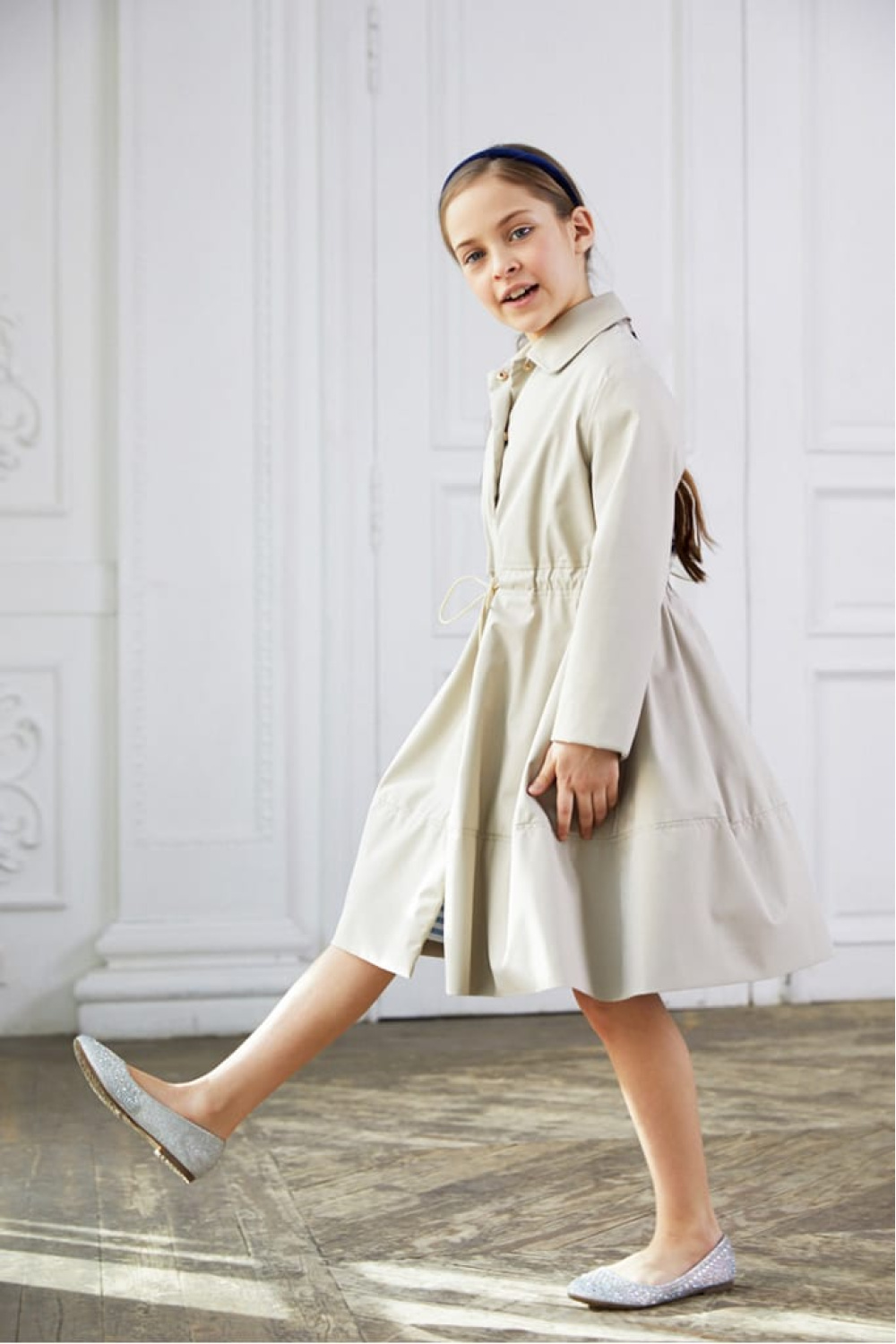 Плащ силуэта "Princess" (SSFSG-026-20403-704) Silver spoon