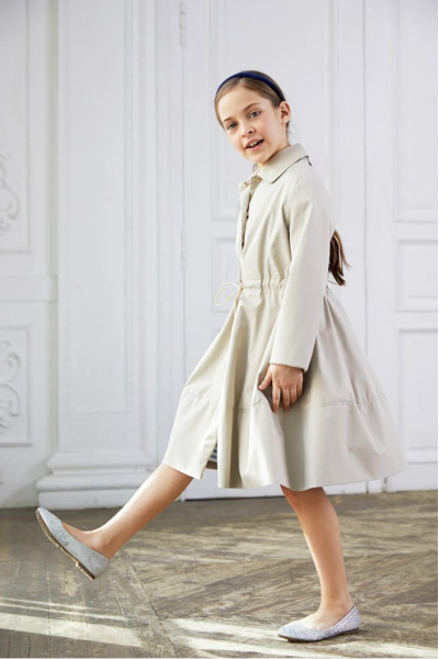 Плащ силуэта "Princess" (SSFSG-026-20403-704) Silver spoon