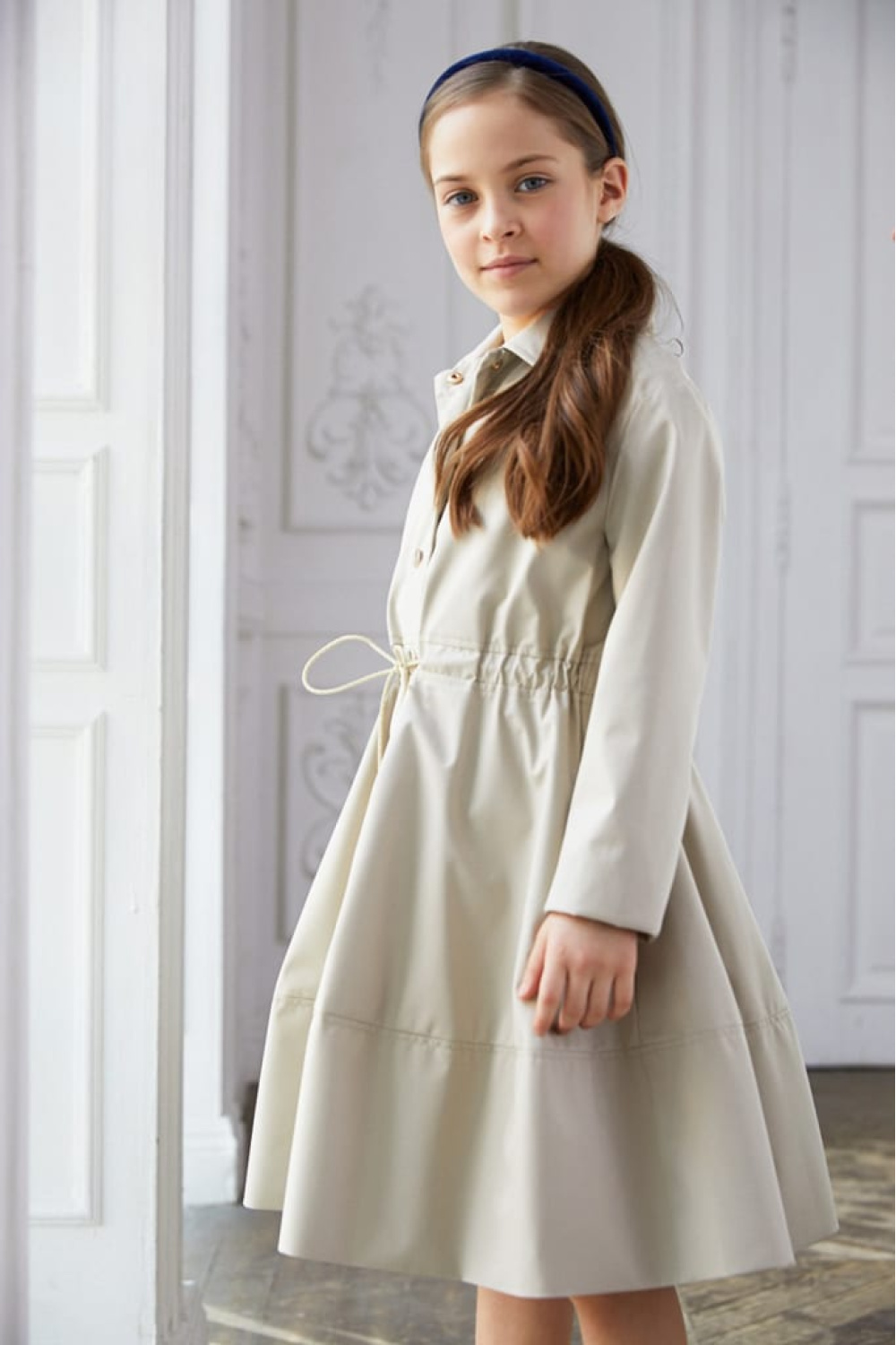 Плащ силуэта "Princess" (SSFSG-026-20403-704) Silver spoon