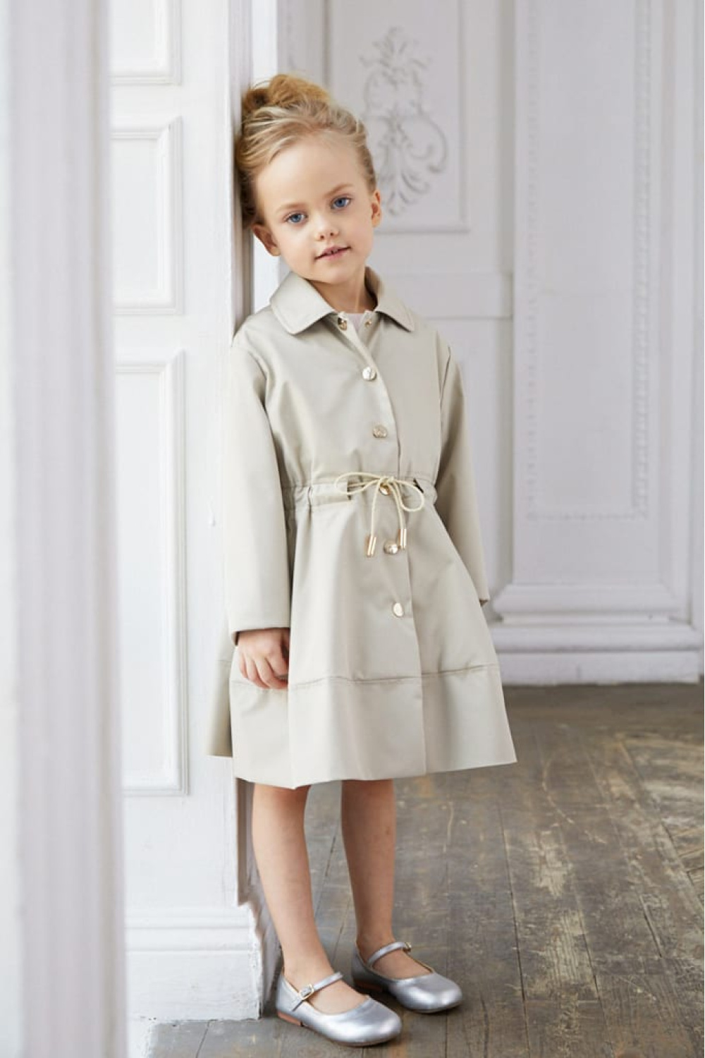 Плащ силуэта "Princess" (SSFSG-026-20403-704) Silver spoon