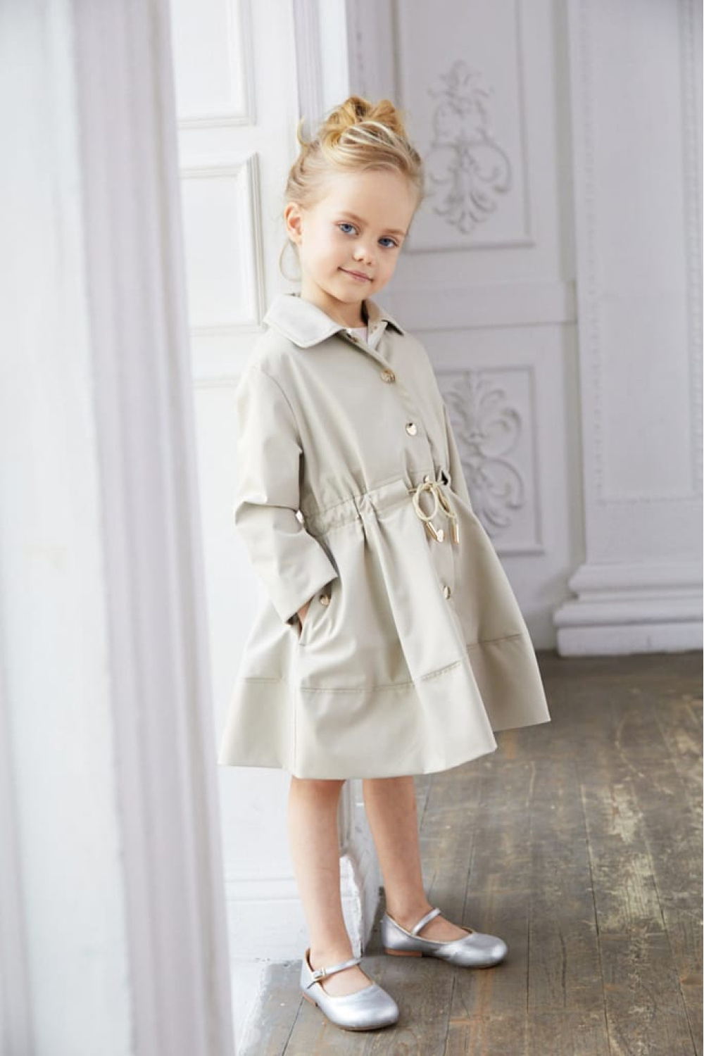 Плащ силуэта "Princess" (SSFSG-026-20403-704) Silver spoon
