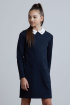 Платье с воротничком из трикотажа milano jersey (SSFSG-928-23607-309) Silver spoon