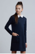 Платье с воротничком из трикотажа milano jersey (SSFSG-928-23607-309) Silver spoon