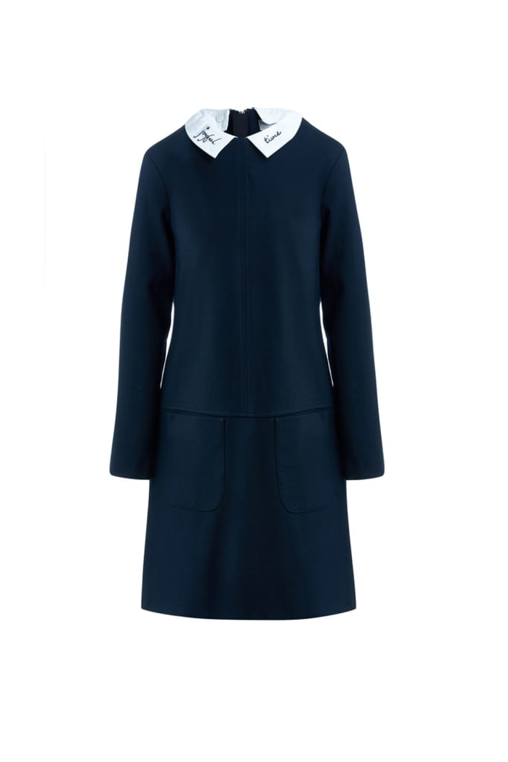 Платье с воротничком из трикотажа milano jersey (SSFSG-928-23607-309) Silver spoon