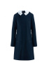 Платье с воротничком из трикотажа milano jersey (SSFSG-928-23607-309) Silver spoon