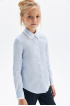 Прямая блузка из 100% хлопка (SSFSGG-129-23008-314) Silver spoon