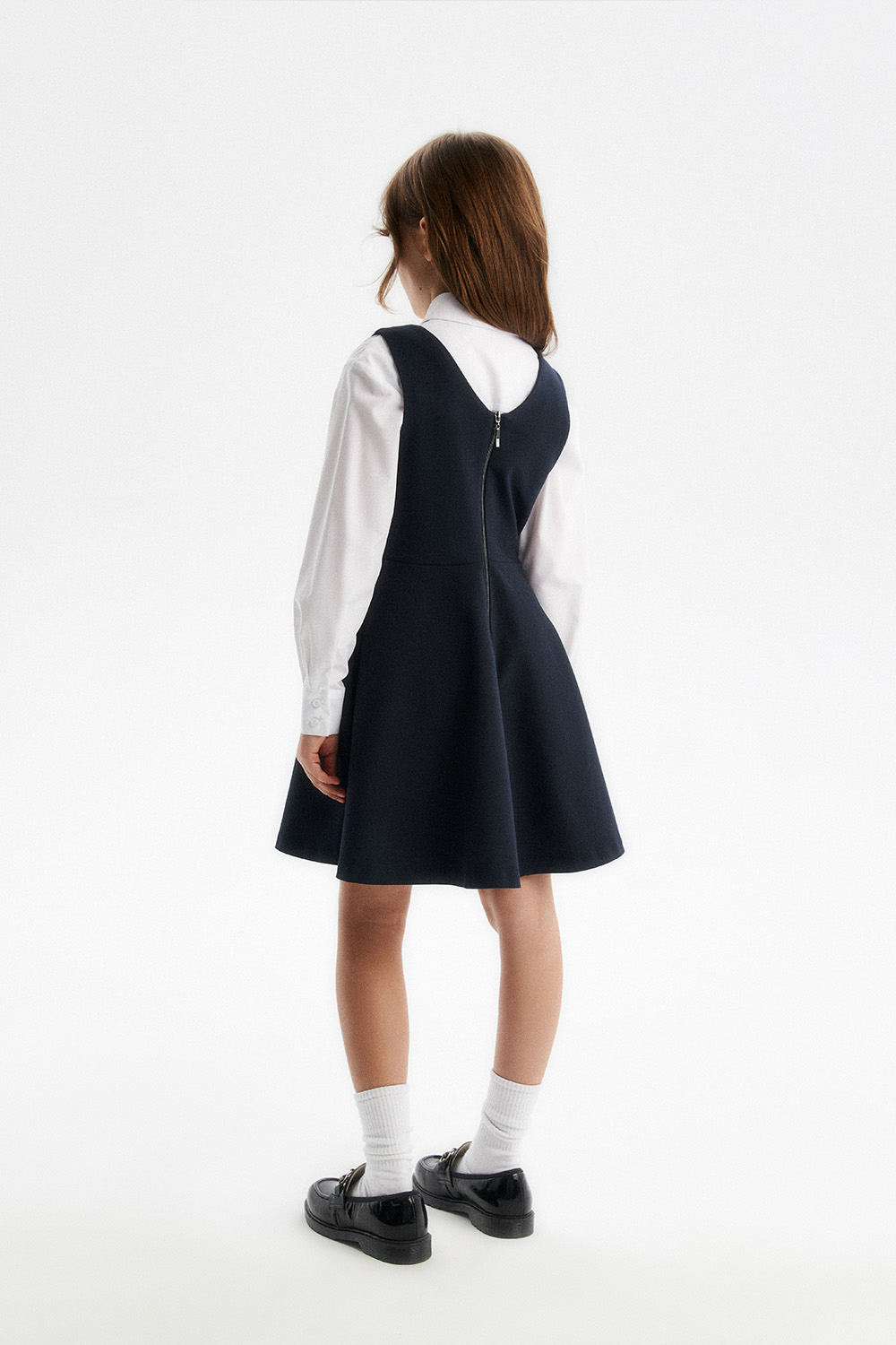 Сарафан из Milano jersey приталенный (SSFSG-528-23722-309) Silver spoon