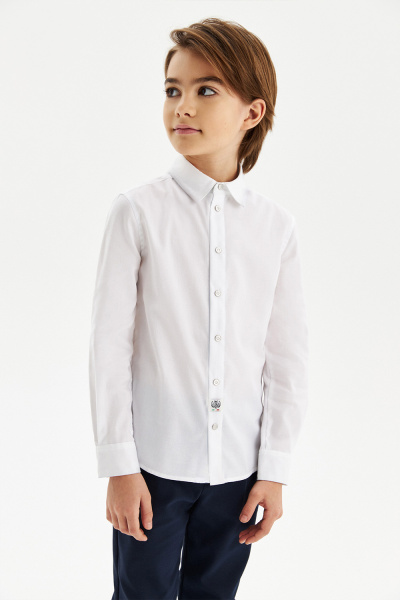 Сорочка с трикотажной спинкой Comfort на кнопках (SSFSB-228-14154-219) Silver spoon