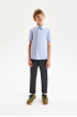 Сорочка Slim из трикотажа пике (SSFSB-428-14504-332) Silver spoon