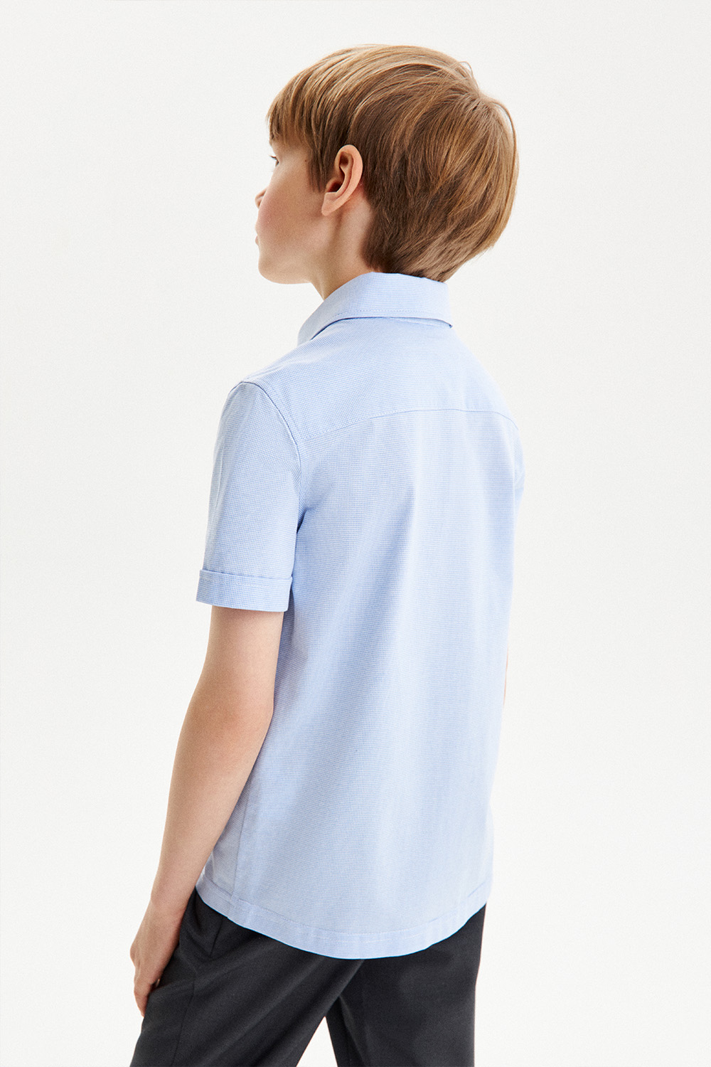 Сорочка Slim из трикотажа пике (SSFSB-428-14504-332) Silver spoon