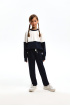 Свитшот  "Color block" из трикотажа "Milano Jersey" (SSLWG-328-28204-309) Silver spoon