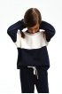 Свитшот  "Color block" из трикотажа "Milano Jersey" (SSLWG-328-28204-309) Silver spoon