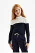 Водолазка в стиле color block (SSLWG-227-24205-309) Silver spoon