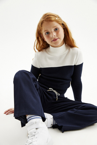 Водолазка в стиле color block (SSLWG-227-24205-309) Silver spoon