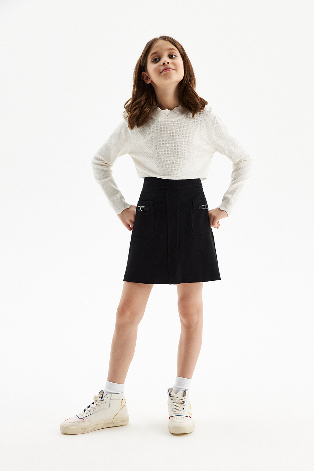 Юбка из трикотажа milano jersey (SSFSG-228-26510-112) Silver spoon
