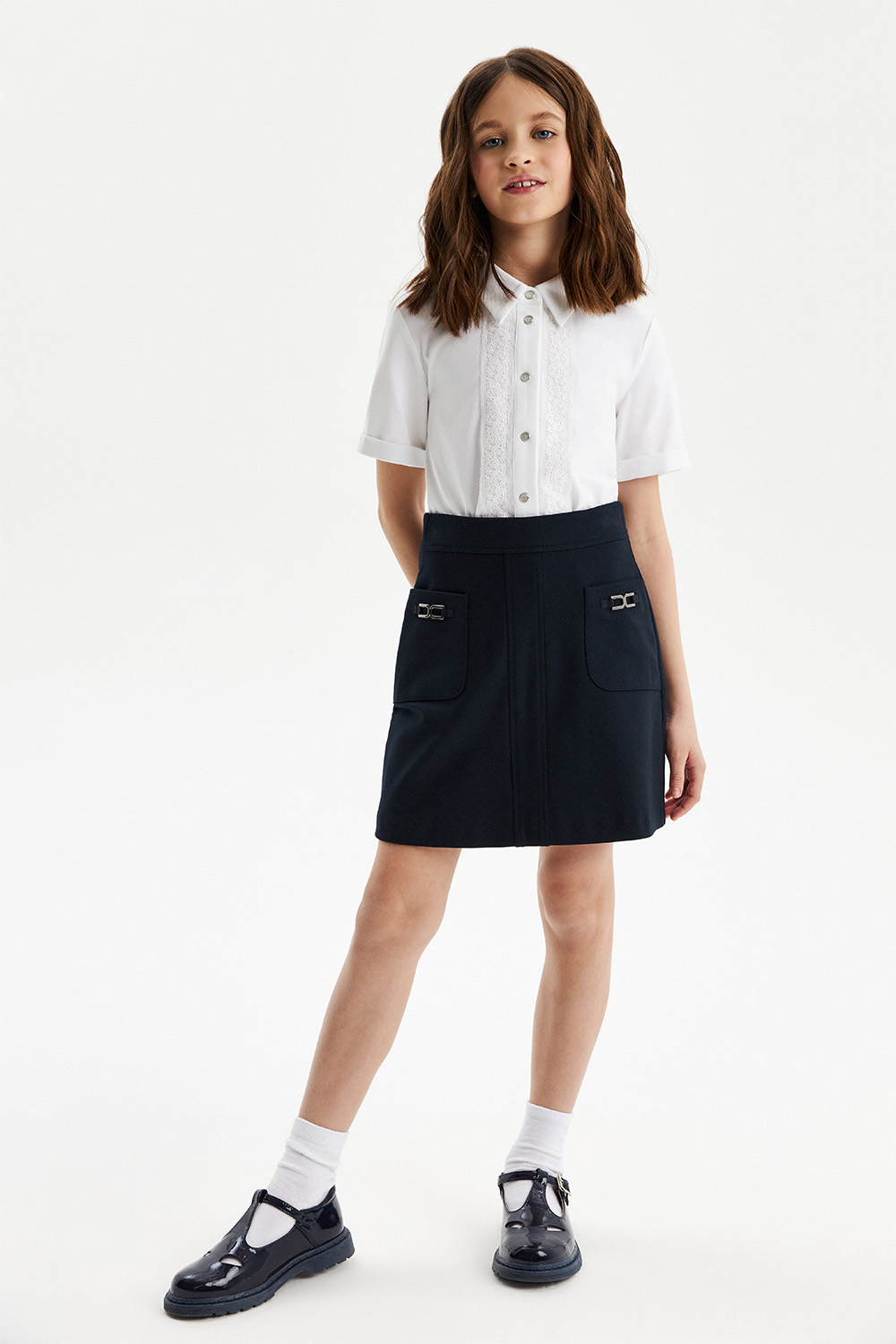 Юбка из трикотажа milano jersey (SSFSG-228-26510-309) Silver spoon