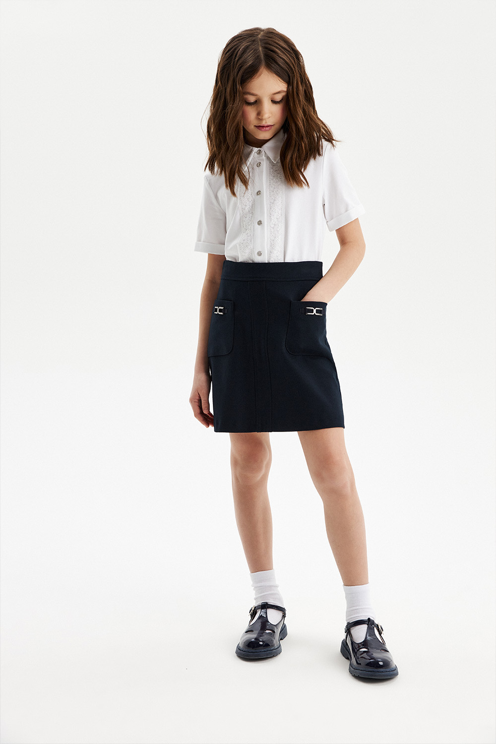 Юбка из трикотажа milano jersey (SSFSG-228-26510-309) Silver spoon