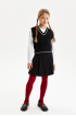 Юбка в складку из Milano jersey (SSFSG-528-26828-112) Silver spoon